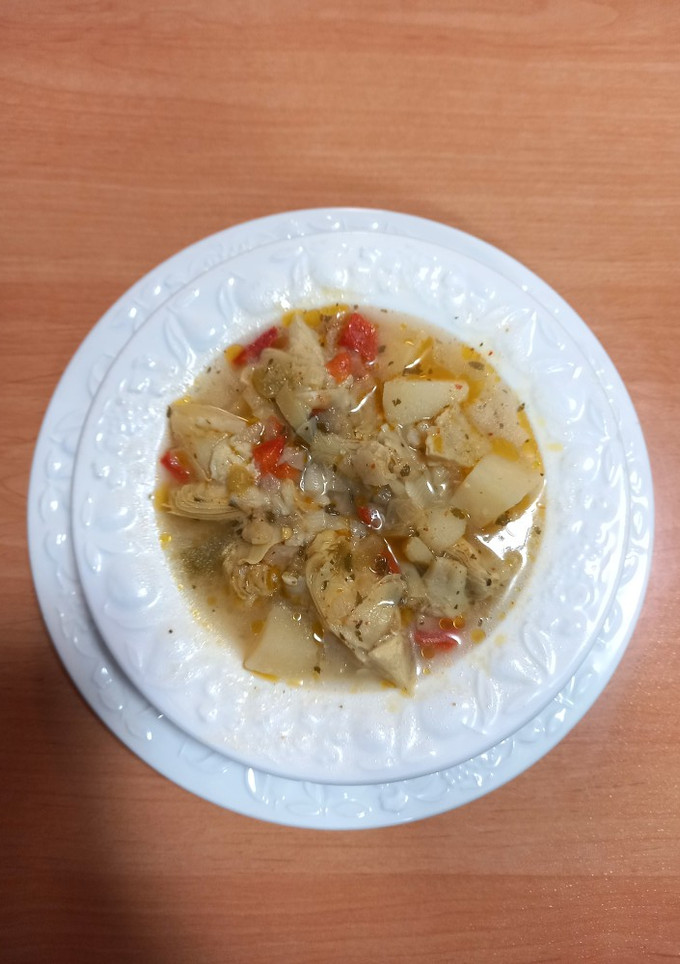 Una foto de 188. Alcachofas con patatas