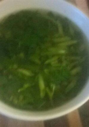 Hình của món Canh rau muống và đỗ.