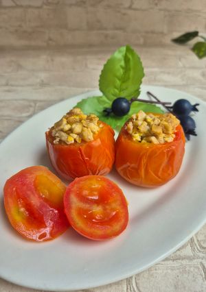 Foto resep Tim Tomat Tempe