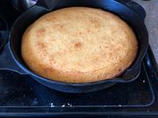 A picture of skillet cornbread