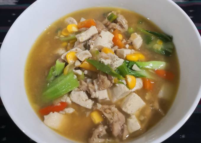 Resep Mun tahu Ayam Jagung pedas yang Enak Banget