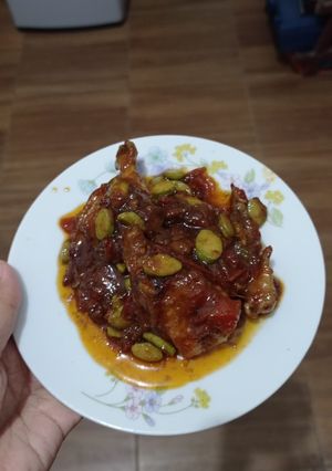 Foto resep Sambal goreng ayam pete