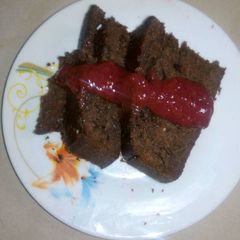 A picture of Coca cola cake (double chocolate cake).