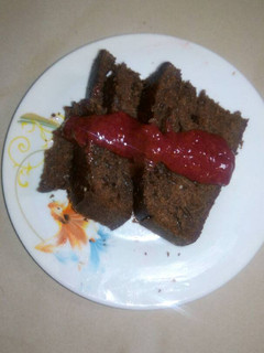 A picture of Coca cola cake (double chocolate cake).
