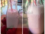 Strawberry banana milkshake