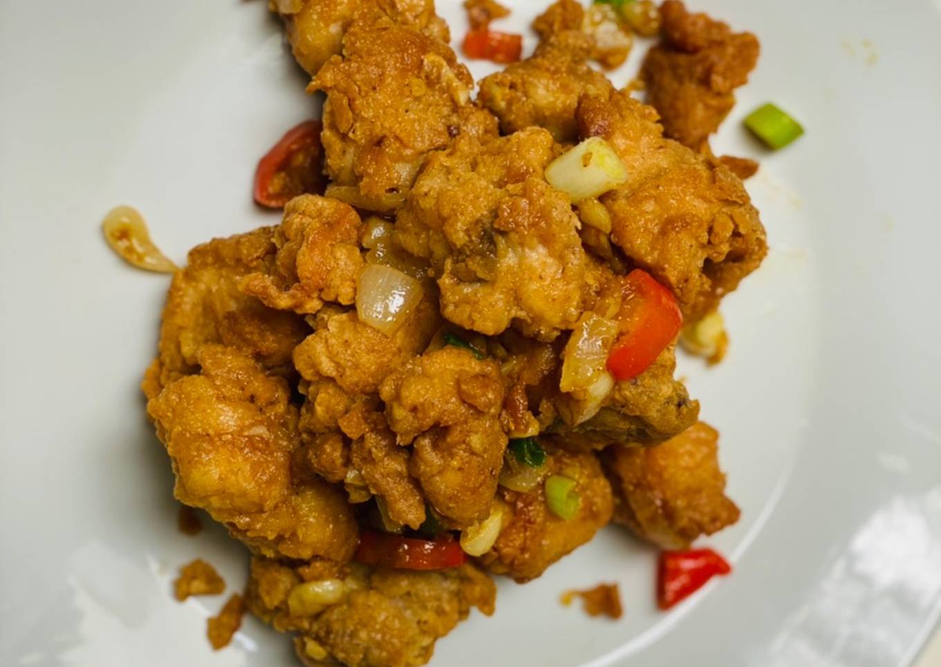Resep Ayam goreng telor asin
