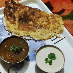 Rava Dosa A picture of Rava Dosa.
