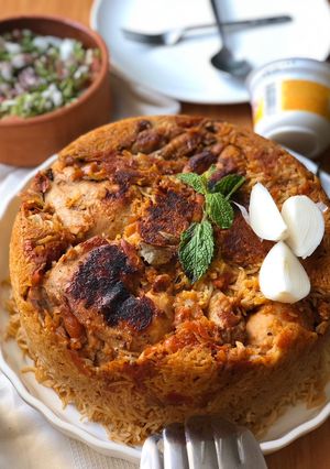 صورة لوصفة كبسة على دجاج