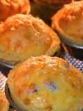Empada com queijo e bacon