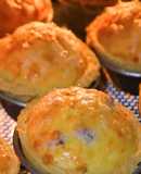 Empada com queijo e bacon