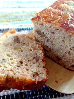 Una foto de Budín de manzana con canela