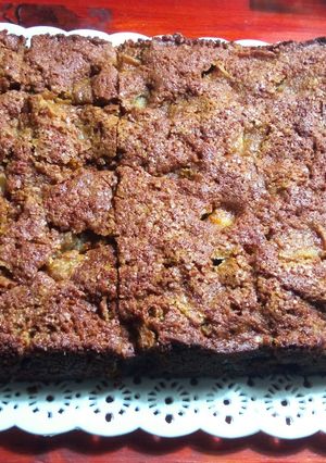 Una foto de Torta húmeda de manzana