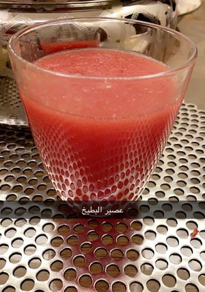 صورة لوصفة عصير البطيخ
