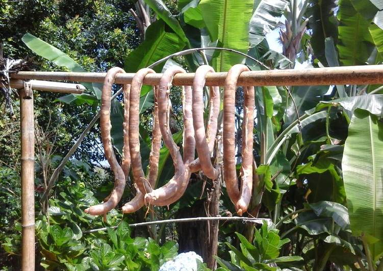 Bumbu meracik Sosis babi aka "urutan" ala mertua, Lezat Sekali