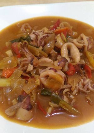 Foto resep Cumi saos padang simple