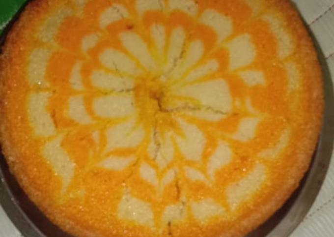 Recipe of Super Quick Orange marbal cake
