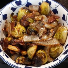 A picture of Nan's Brussels Sprouts.