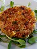 Quinoa and cannellini bean burgers
