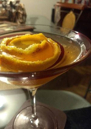 Una foto de Martini Vodka con naranja
