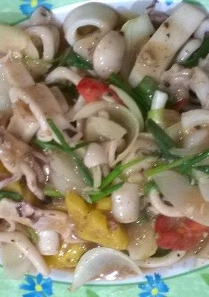 Hình của món Mực xào thơm cà...