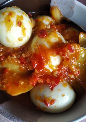 Foto resep Sambal Telur Rebus dan Kentang