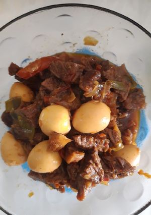 Foto resep Oseng Daging Sapi dan Telur Puyuh