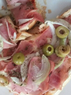 Una foto de Pizza en el pan