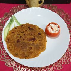 A picture of Pumpkin Masala Paratha.