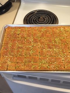 صورة لوصفة البقلاوه التركيه بالفستق الحلبي