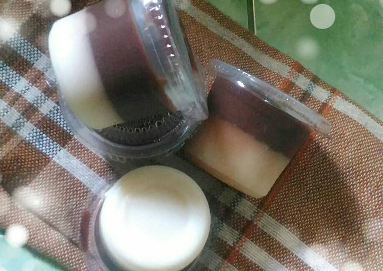 Puding lapis chocolatos #BikinRamadanBerkesan