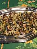 Courgettes aux harengs fumés, crème et herbes aromatiques