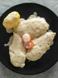 Escalopines de pollo en salsa de limón