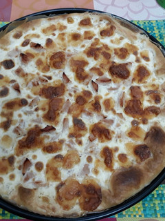 Una foto de Quiche de jamón york y queso