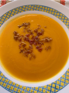 Una foto de Crema de calabaza en Thermomix