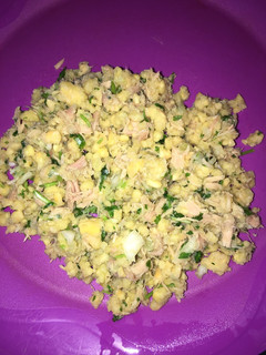 Una foto de Ceviche de plátano verde