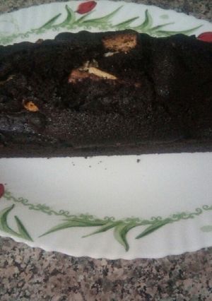Une photo de Cake au cacao et biscuit
