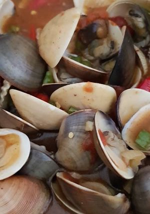 Foto resep Kerang saos padang simple