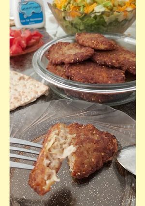 عکسی از دستور 🍗 کتلت کنجدی