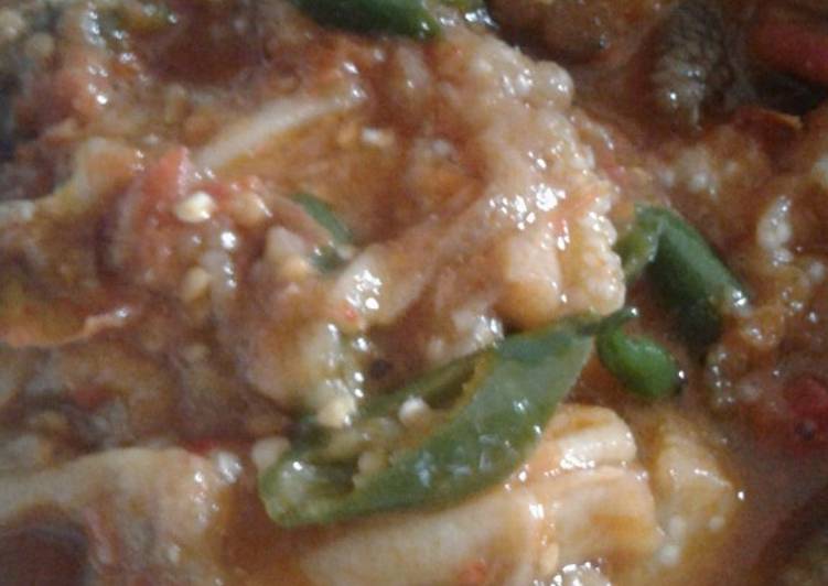 Kuah terong bakar cabe ijo