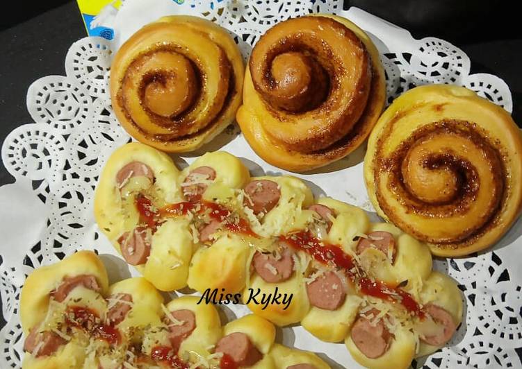 Resep: Cinnamon Rolls and Cater Pillar Bread Irit Anti Gagal