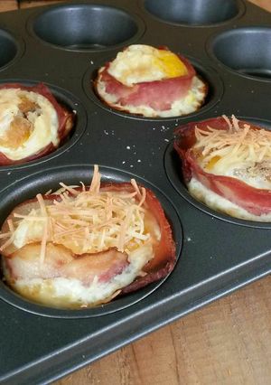 Foto resep Bacon Eggs Muffin Keto