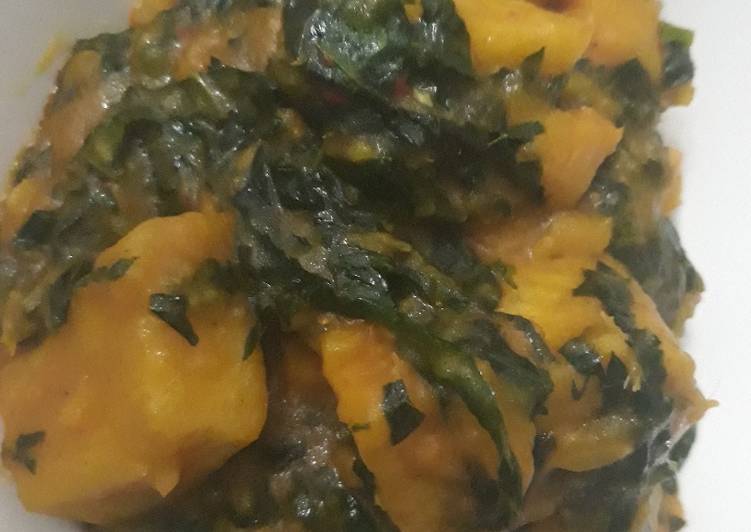Yam and plantain porriage