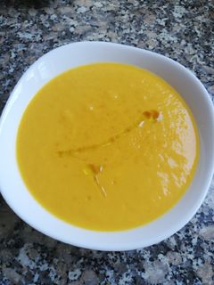 Una foto de Crema de calabaza