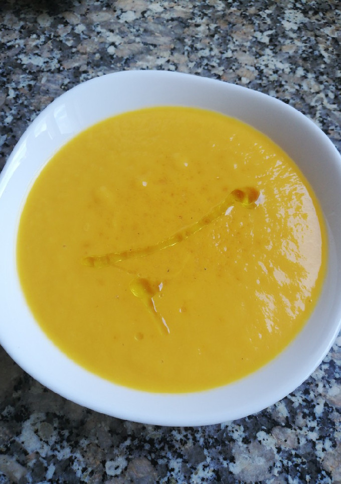 Una foto de Crema de calabaza