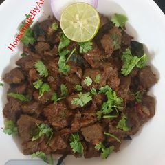 A picture of Mutton Liver Pepper Fry.