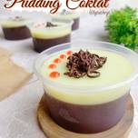 Pudding Coklat dengan Vla homemade
