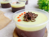 Pudding Coklat dengan Vla homemade