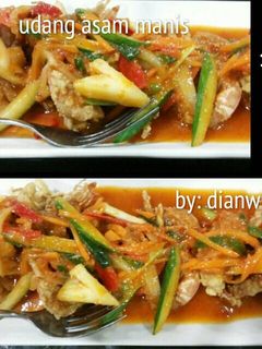 Foto resep Udang asam manis