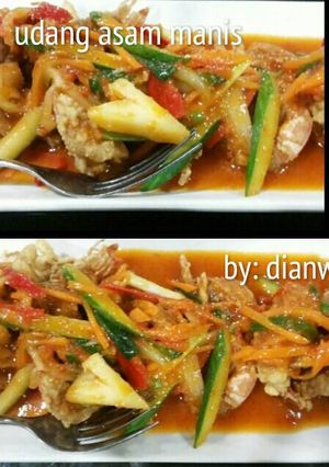 Foto resep Udang asam manis