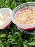 Dragon Fruit Float Cake Dessert